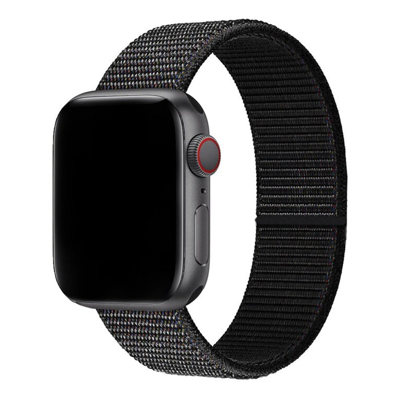 Armband für Apple Watch aus Nylon in der Farbe Reflective Black, Modell Barcelona #farbe_Reflective Black