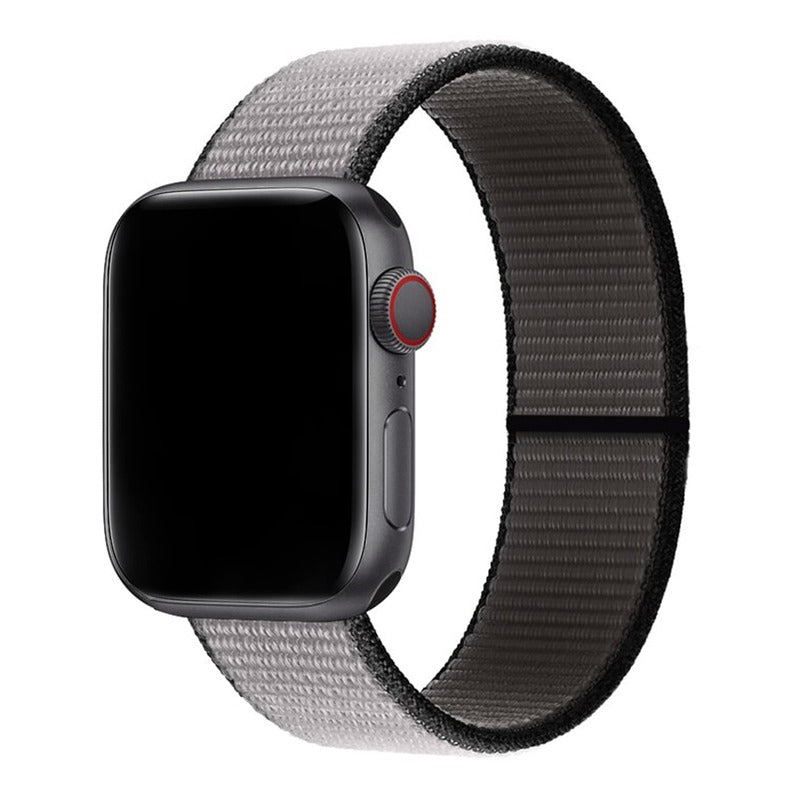 Armband für Apple Watch aus Nylon in der Farbe Anchor Grey, Modell Barcelona #farbe_Anchor Grey