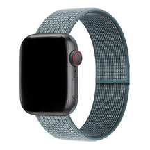 Armband für Apple Watch aus Nylon in der Farbe Calestial Teal, Modell Barcelona #farbe_Calestial Teal