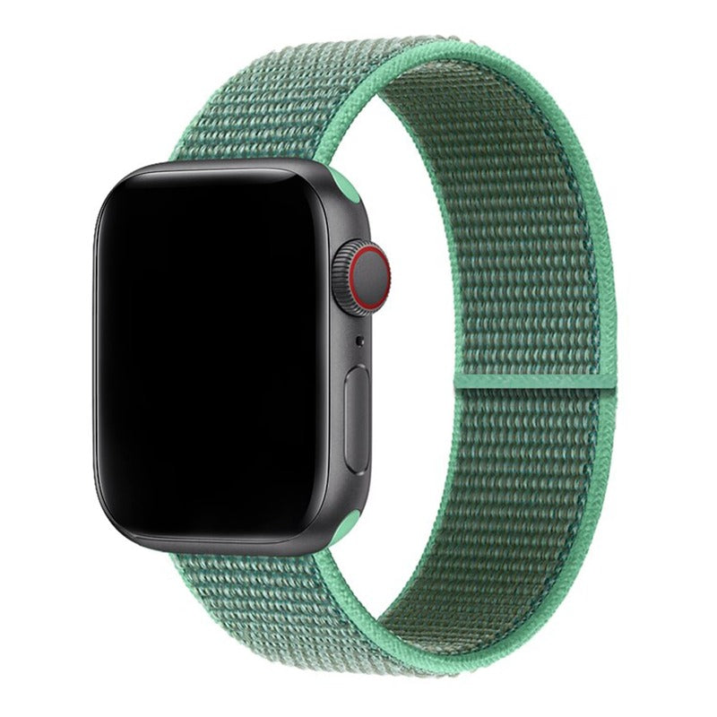 Armband für Apple Watch aus Nylon in der Farbe Spearmint Green, Modell Barcelona #farbe_Spearmint Green