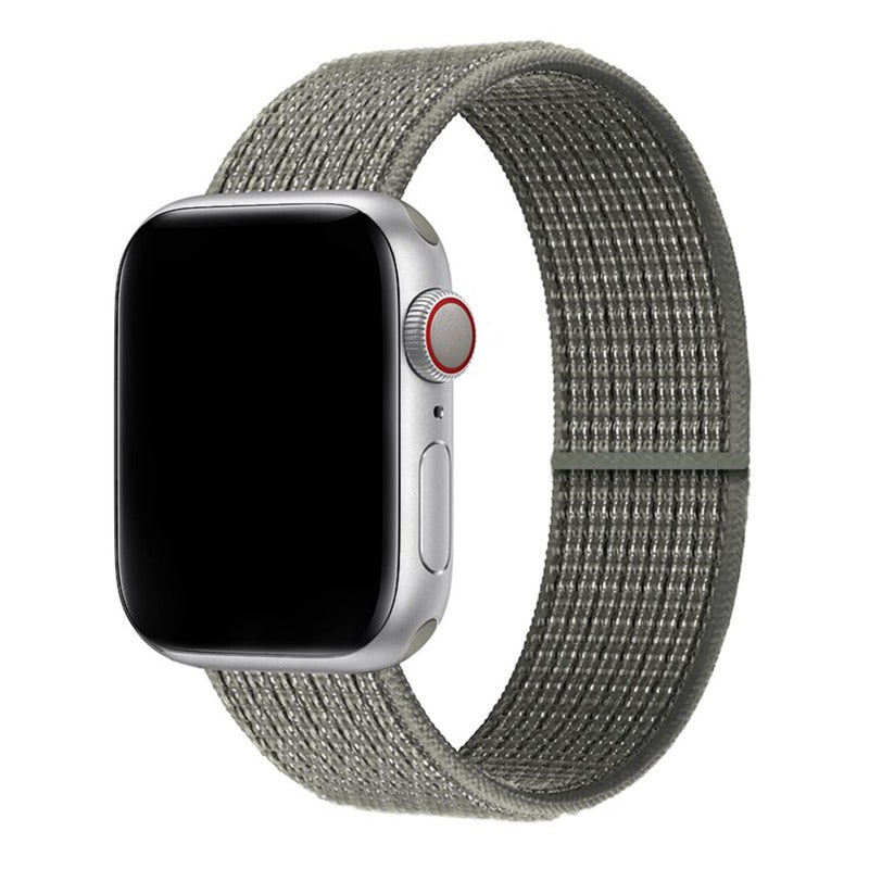 Armband für Apple Watch aus Nylon in der Farbe Spruce Fog, Modell Barcelona #farbe_Spruce Fog