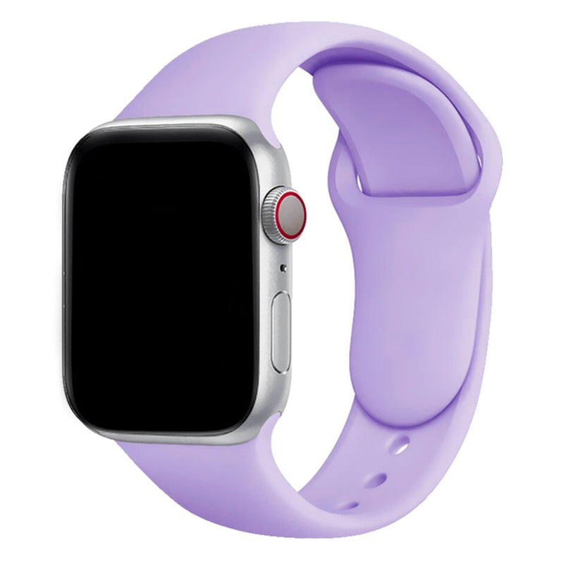 Armband für Apple Watch aus Silikon in der Farbe Lavendel, Modell Amsterdam #farbe_Lavendel