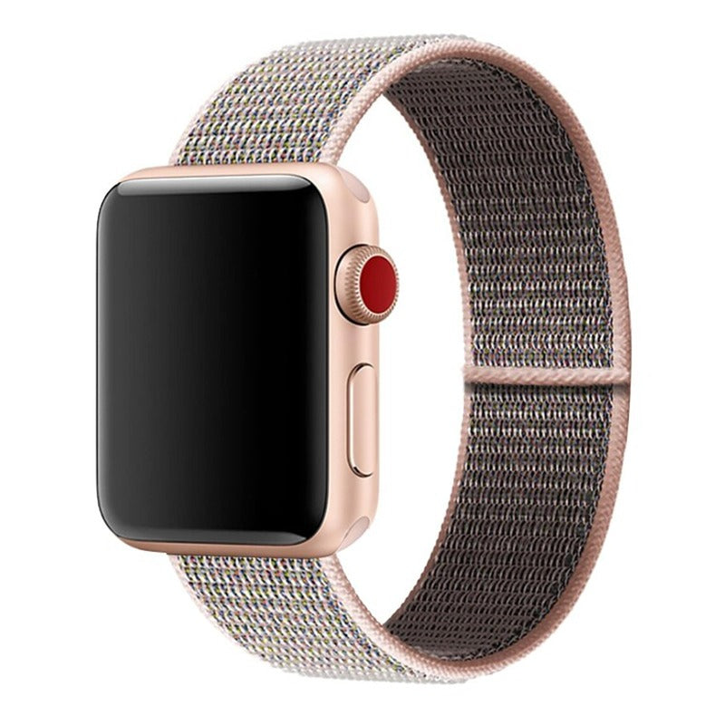 Armband für Apple Watch aus Nylon in der Farbe Pink Sand, Modell Barcelona #farbe_Pink Sand