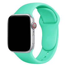 Armband für Apple Watch aus Silikon in der Farbe Türkis, Modell Amsterdam #farbe_Türkis