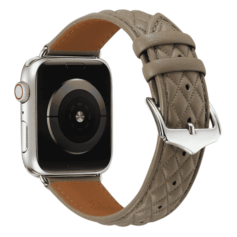 Armband für Apple Watch aus Leder in der Farbe Dunkelbraun, Modell Catania #farbe_Dunkelbraun