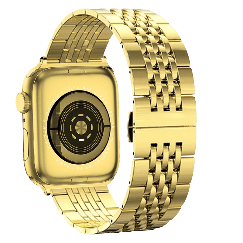 Armband für Apple Watch aus Edelstahl in der Farbe Gold Modell Chelsea #farbe_Gold