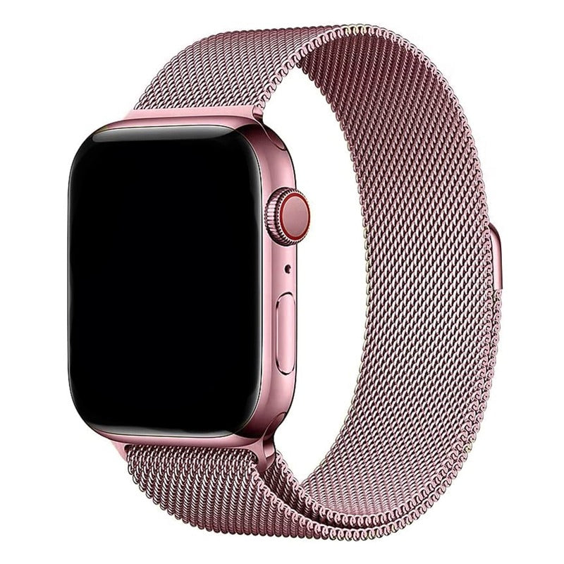 Armband für Apple Watch aus Edelstahl in der Farbe Rosagold, Modell San Diego #farbe_Rosagold