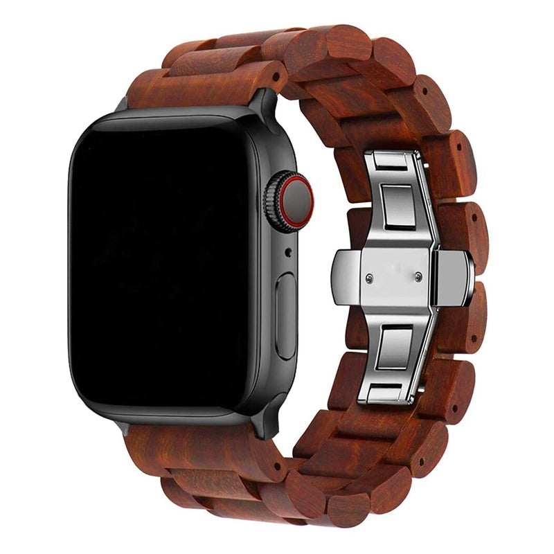 Armband für Apple Watch aus Silikon in der Farbe Schwarz, Modell Bogotá #farbe_Braun
