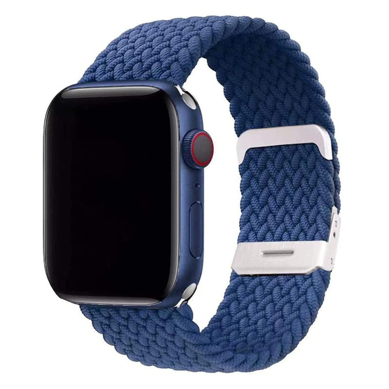 Armband für Apple Watch aus Nylon in der Farbe Blau, Modell Jakarta #farbe_Blau