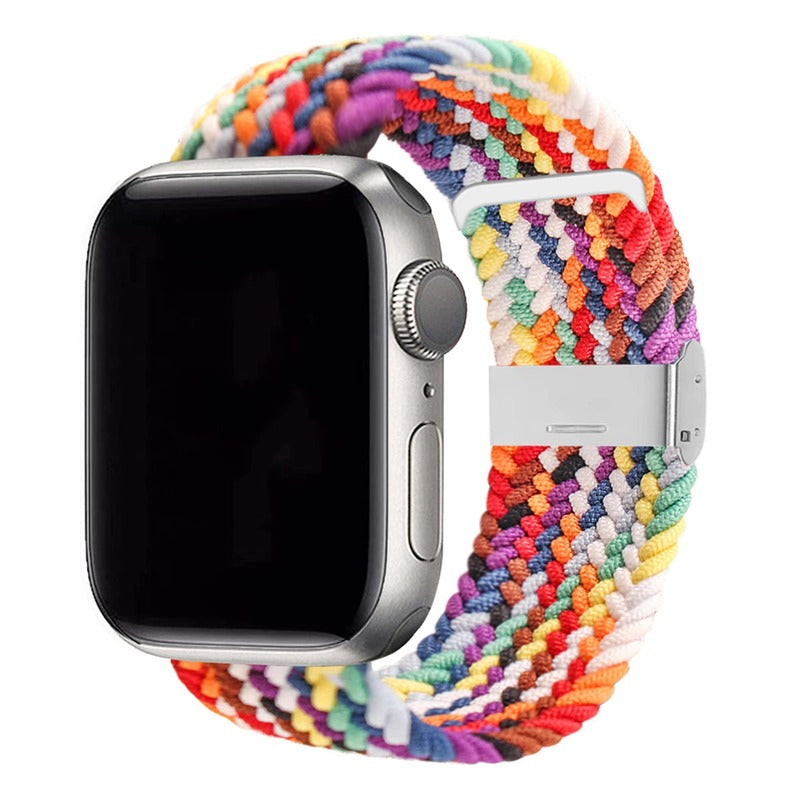 Armband für Apple Watch aus Nylon in der Farbe Bunt, Modell Jakarta #farbe_Bunt