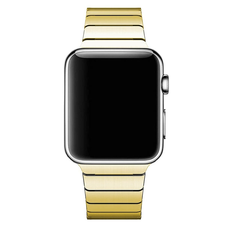 Armband für Apple Watch aus Edelstahl in der Farbe Gold, Modell Las Vegas #farbe_Gold
