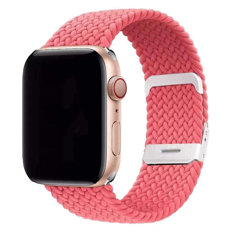 Armband für Apple Watch aus Nylon in der Farbe Pink, Modell Jakarta #farbe_Pink