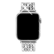 Armband für Apple Watch aus Edelstahl in der Farbe Silber, Modell Ferrara #farbe_Silber