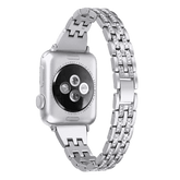 Armband für Apple Watch aus Edelstahl in der Farbe Silber, Modell Melbourne #farbe_Silber