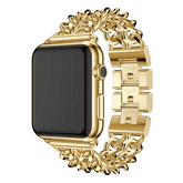 Armband für Apple Watch aus Edelstahl in der Farbe Gold, Modell Lagos #farbe_Gold