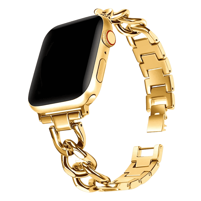Armband für Apple Watch aus Edelstahl in der Farbe Gold, Modell Sevilla #farbe_Gold