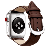 Armband für Apple Watch aus Leder in der Farbe Braun, Modell Kopenhagen #farbe_Braun
