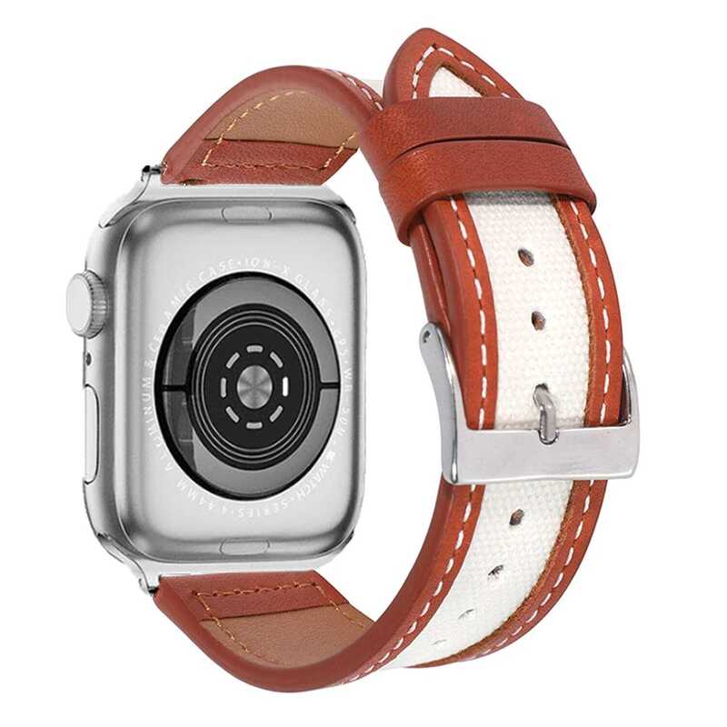 Armband für Apple Watch aus Nylon in der Farbe Rotbraun, Modell Teheran #farbe_Rotbraun