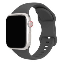 Armband für Apple Watch aus Silikon in der Farbe Anthrazit, Modell Amsterdam #farbe_Anthrazit