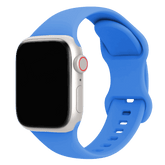 Armband für Apple Watch aus Silikon in der Farbe Blau, Modell Amsterdam #farbe_Blau
