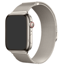 Armband für Apple Watch aus Milanaise in der Farbe Polarstern, Modell San Diego #farbe_Polarstern