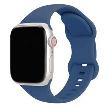 Armband für Apple Watch aus Silikon in der Farbe Dunkelblau, Modell Amsterdam #farbe_Dunkelblau