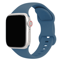 Armband für Apple Watch aus Silikon in der Farbe Graublau, Modell Amsterdam #farbe_Graublau