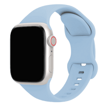 Armband für Apple Watch aus Silikon in der Farbe Himmelblau, Modell Amsterdam #farbe_Himmelblau