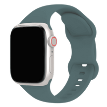 Armband für Apple Watch aus Silikon in der Farbe Kiefernadelgrün, Modell Amsterdam #farbe_Kiefernadelgrün