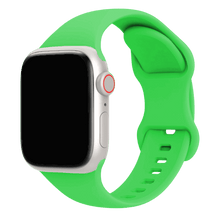 Armband für Apple Watch aus Silikon in der Farbe Knallgrün, Modell Amsterdam #farbe_Knallgrün