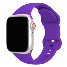 Armband für Apple Watch aus Silikon in der Farbe Lila, Modell Amsterdam #farbe_Lila