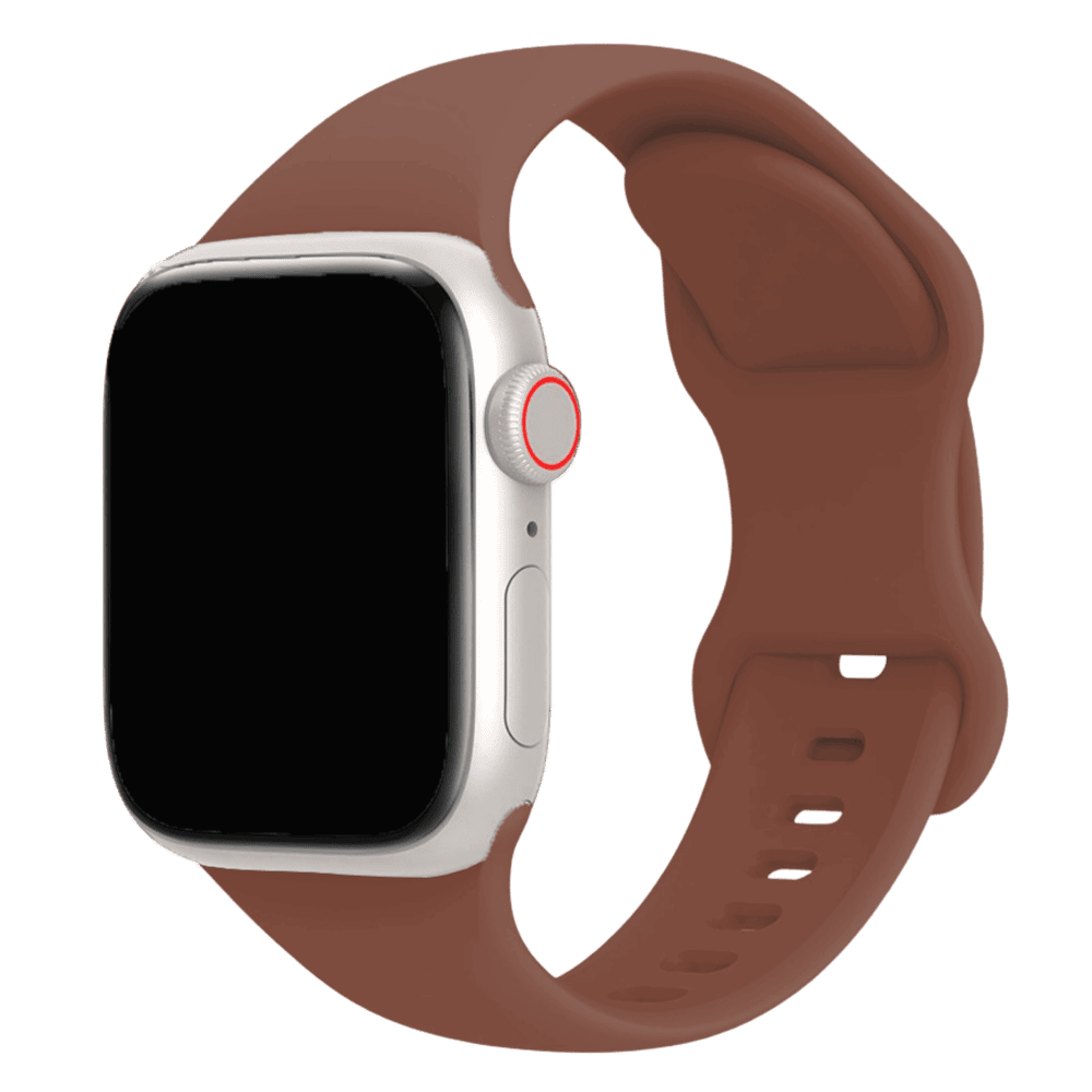 Armband für Apple Watch aus Silikon in der Farbe Rauchviolett, Modell Amsterdam #farbe_Rauchviolett