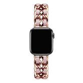 Armband für Apple Watch aus Edelstahl in der Farbe Rosegold-Pink, Modell Montpellier #farbe_Rosegold-Pink