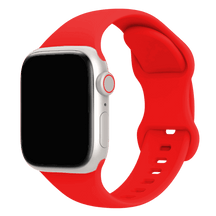 Armband für Apple Watch aus Silikon in der Farbe Rot, Modell Amsterdam #farbe_Rot