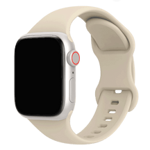Armband für Apple Watch aus Silikon in der Farbe Sand, Modell Amsterdam #farbe_Sand