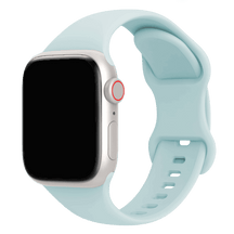 Armband für Apple Watch aus Silikon in der Farbe Türkis, Modell Amsterdam #farbe_Türkis