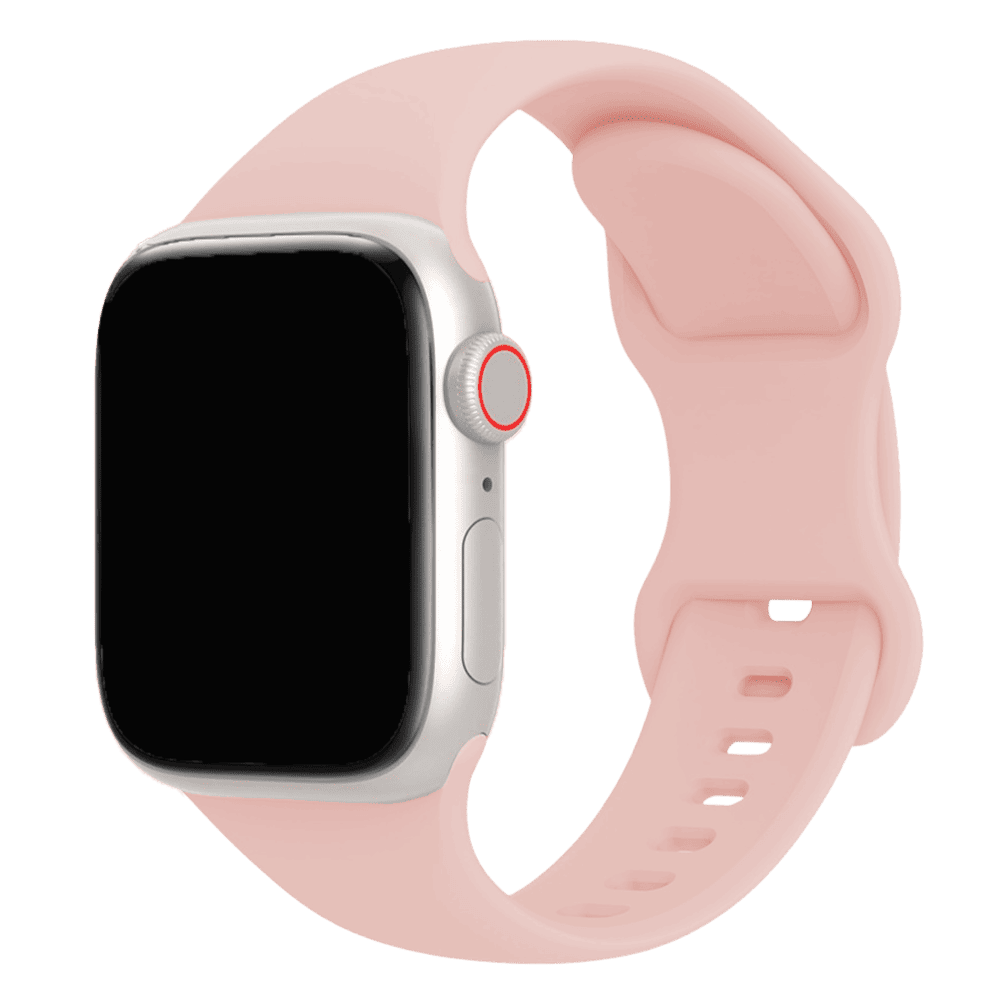 Armband für Apple Watch aus Silikon in der Farbe Vintage Rosa, Modell Amsterdam #farbe_Vintage Rosa